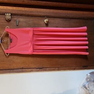 Coral dressy maxi dress